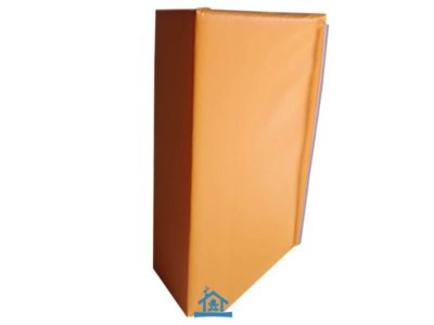 Protection en mousse pour radiateur en angle droit face avec découpe pour les tuyaux
