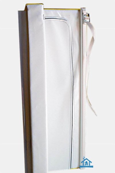 Protection en mousse pour radiateur en angle droit vue arrière