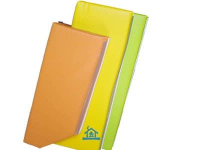Protection en mousse pour radiateur orange jaune et pistache
